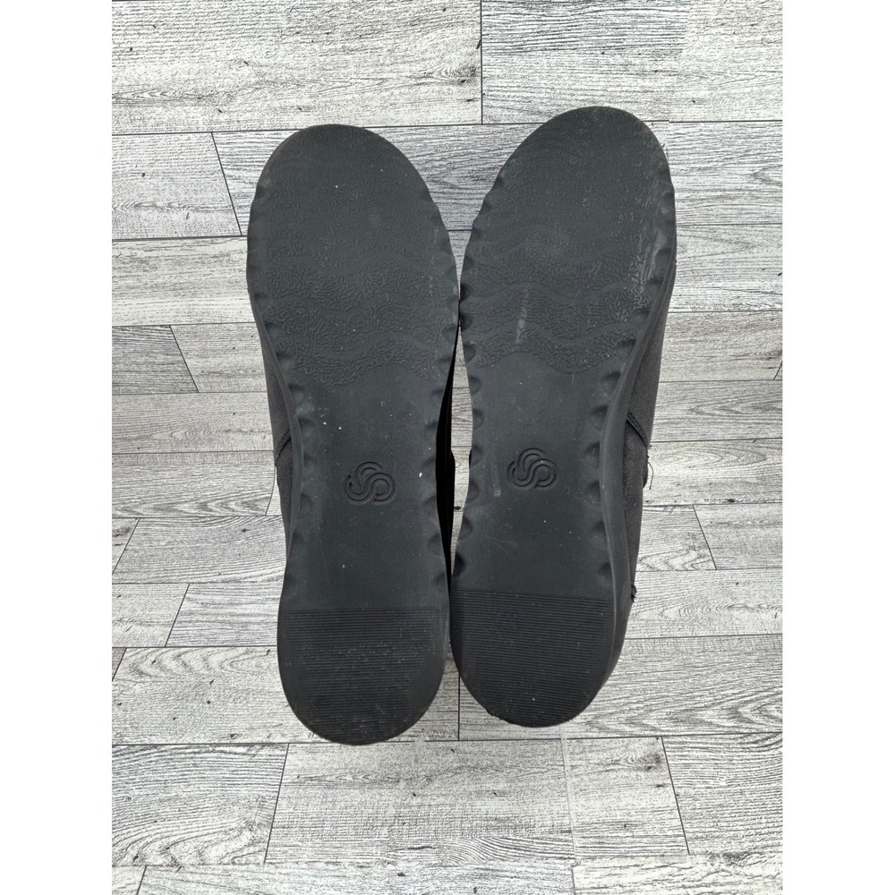 Clarks Cloudsteppers Sillian Tino Black Ankle Boots Womens 11 M Low Wedge Zip - Picture 13 of 13